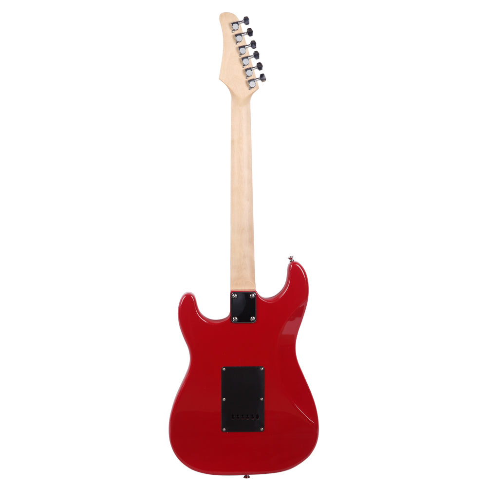 Szzzp ST Stylish Electric Guitar with Black Pickguard - Red