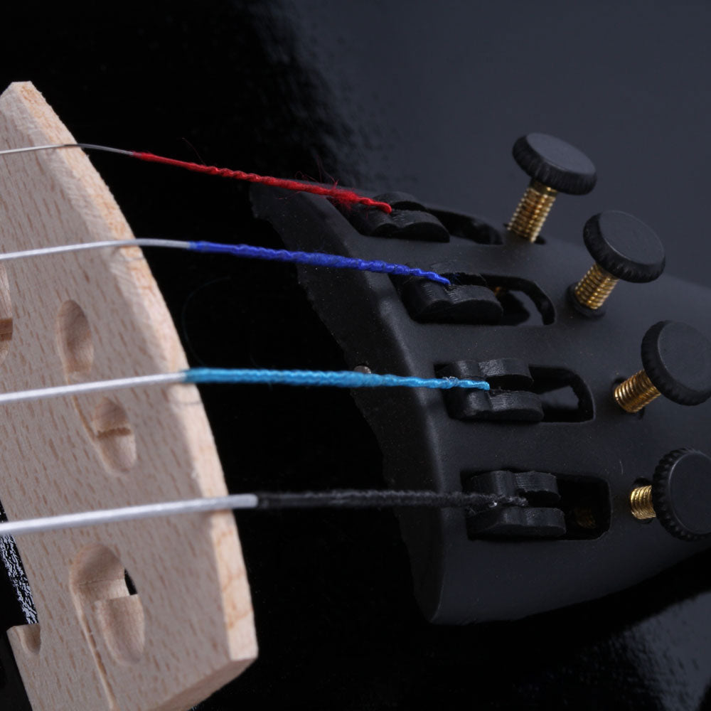 Szzzp  3/4 Acoustic Violin Case Bow Rosin Black