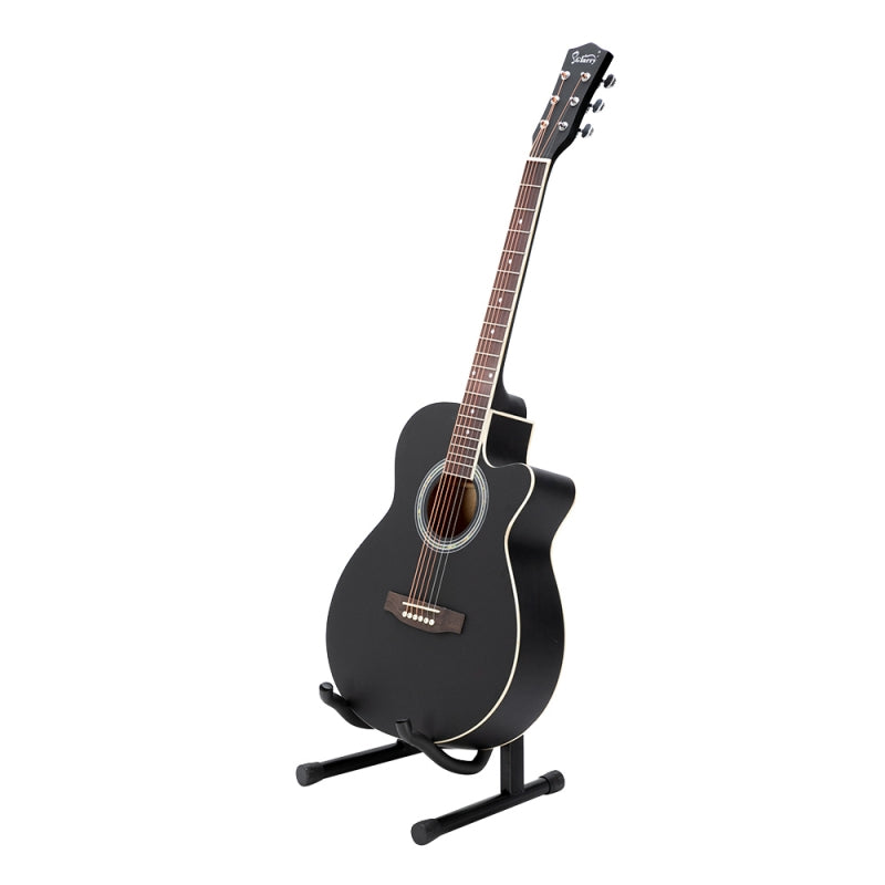 Glarry GT501 40 Inch Cutaway Auditorium Acoustic Guitar Matte Spruce Front Folk - Black
