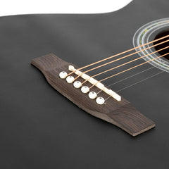 Glarry GT501 40 Inch Cutaway Auditorium Acoustic Guitar Matte Spruce Front Folk - Black