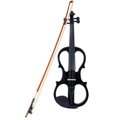 Szzzp 4/4 Electric Silent Violin Case Bow Rosin Headphone Connecting