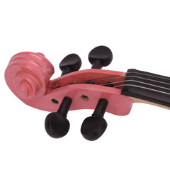 Szzzp 3/4 Acoustic Violin Case Bow Rosin - Pink