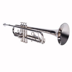 Szzzp Nickelplated Drop B Adjustable Trumpet Gloves Set Silver