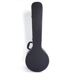 Szzzp 5-String 6-String Microgroove Pattern Leather Wood Banjos Case - Black