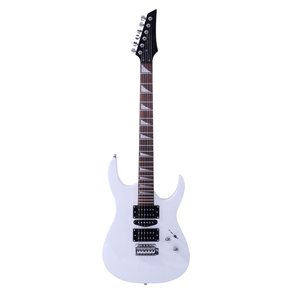 Szzzp Novice Entry Level 170 Electric Guitar HSH Pickup Bag Strap Paddle Rocker Cable Wrench Tool - White