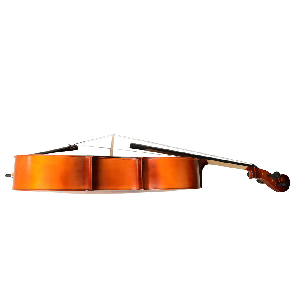 Szzzp 4/4 Acoustic Cello Case Bow Rosin Wood