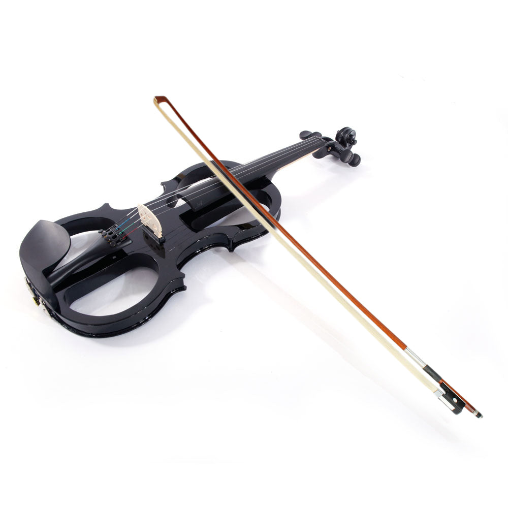 Szzzp 4/4 Electric Silent Violin Case Bow Rosin Headphone Connecting