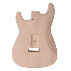 Szzzp DIY 6 String ST Style Electric Guitar Kits with Mahogany Body, Maple Neck and Accessories