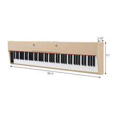 Szzzp 88 Key Full Size Semi-Weighted Standard Keyboards Wooden Digital Piano with MIDI Bluetooth, Triple Pedals，Headphone and other accessories