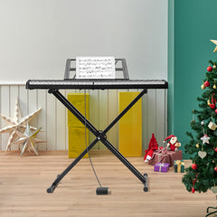 Szzzp GEP-204 61Key Folding Piano Semi-Weighted Standard Keyboards Digital Piano with Bluetooth, Handbag