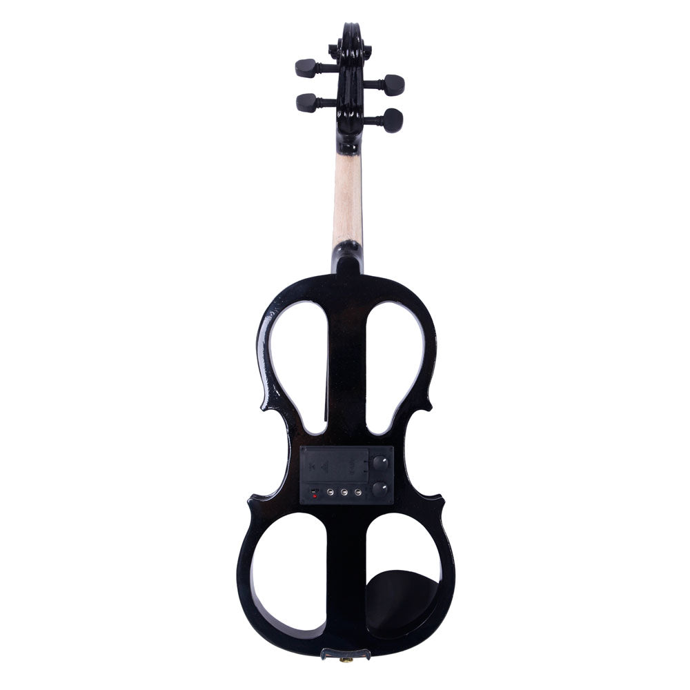 Szzzp 4/4 Electric Silent Violin Case Bow Rosin Headphone Connecting