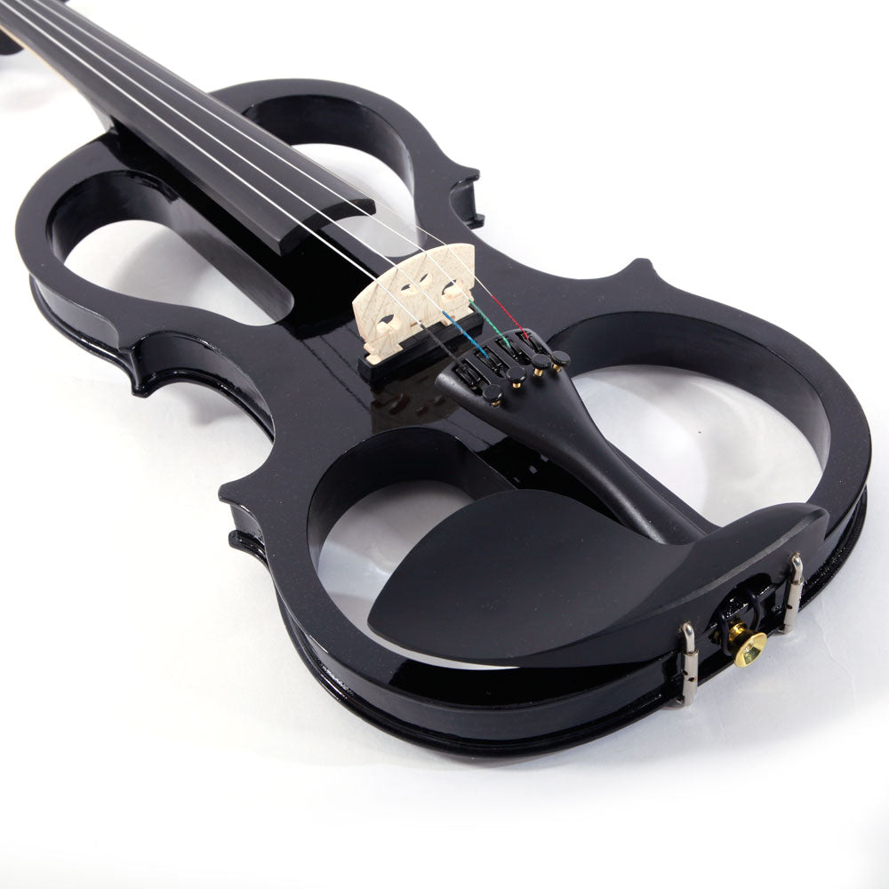 Szzzp 4/4 Electric Silent Violin Case Bow Rosin Headphone Connecting