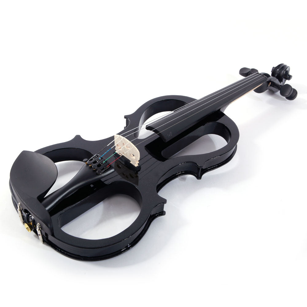 Szzzp 4/4 Electric Silent Violin Case Bow Rosin Headphone Connecting