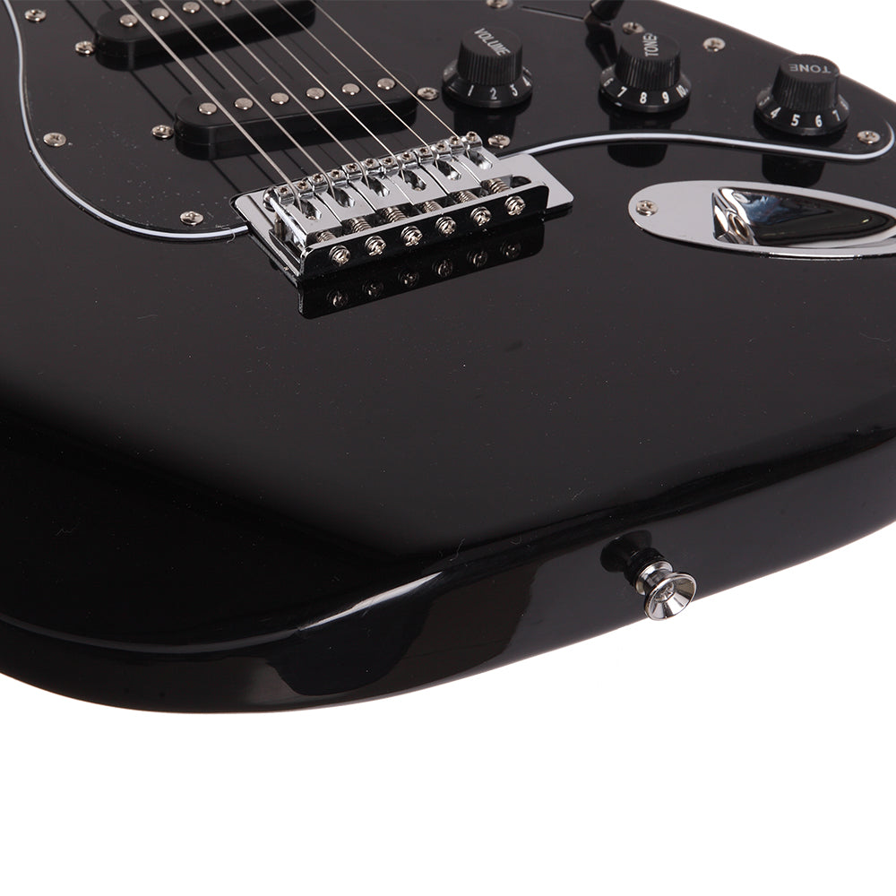 Szzzp ST Stylish Electric Guitar with Black Pickguard Black
