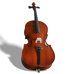Szzzp Full Side 4/4 Natural Color Spruce Panel Cello Tiger pattern process with Bag Bow Rosin Bridge Strings