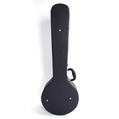 Szzzp 5-String 6-String Microgroove Pattern Leather Wood Banjos Case - Black