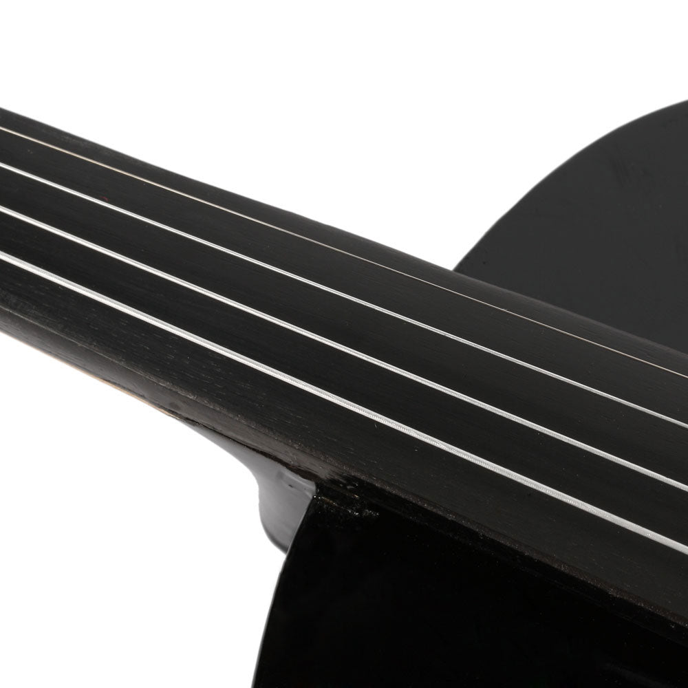 Szzzp  3/4 Acoustic Violin Case Bow Rosin Black