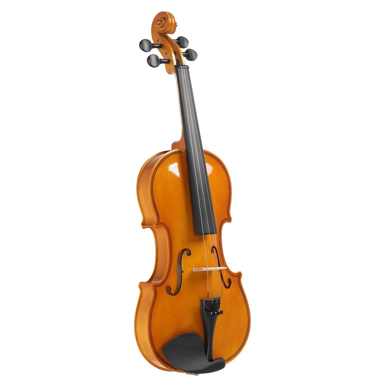 Szzzp Full Size 4/4 Violin Set for Adults Beginners Students with Hard Case,Violin Bow,Shoulder Rest,Rosin,Extra Strings and Sordine