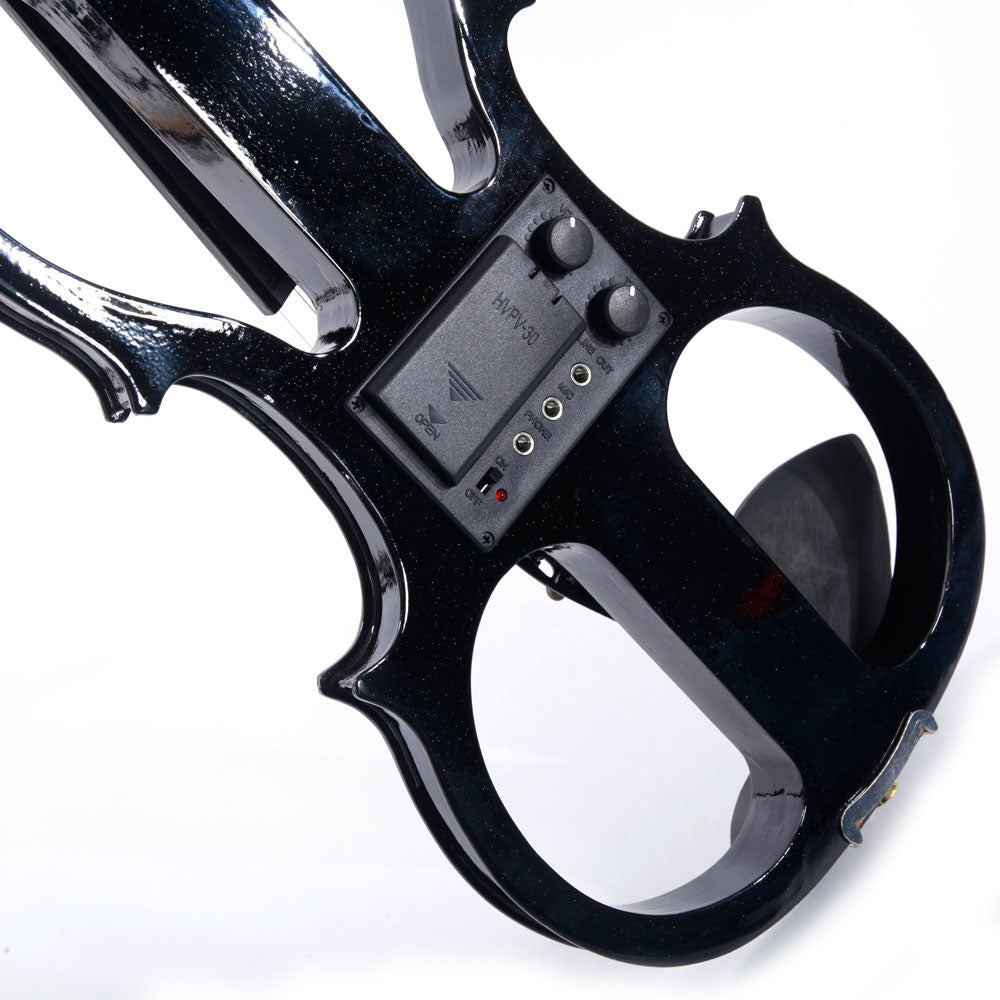 Szzzp 4/4 Electric Silent Violin Case Bow Rosin Headphone Connecting