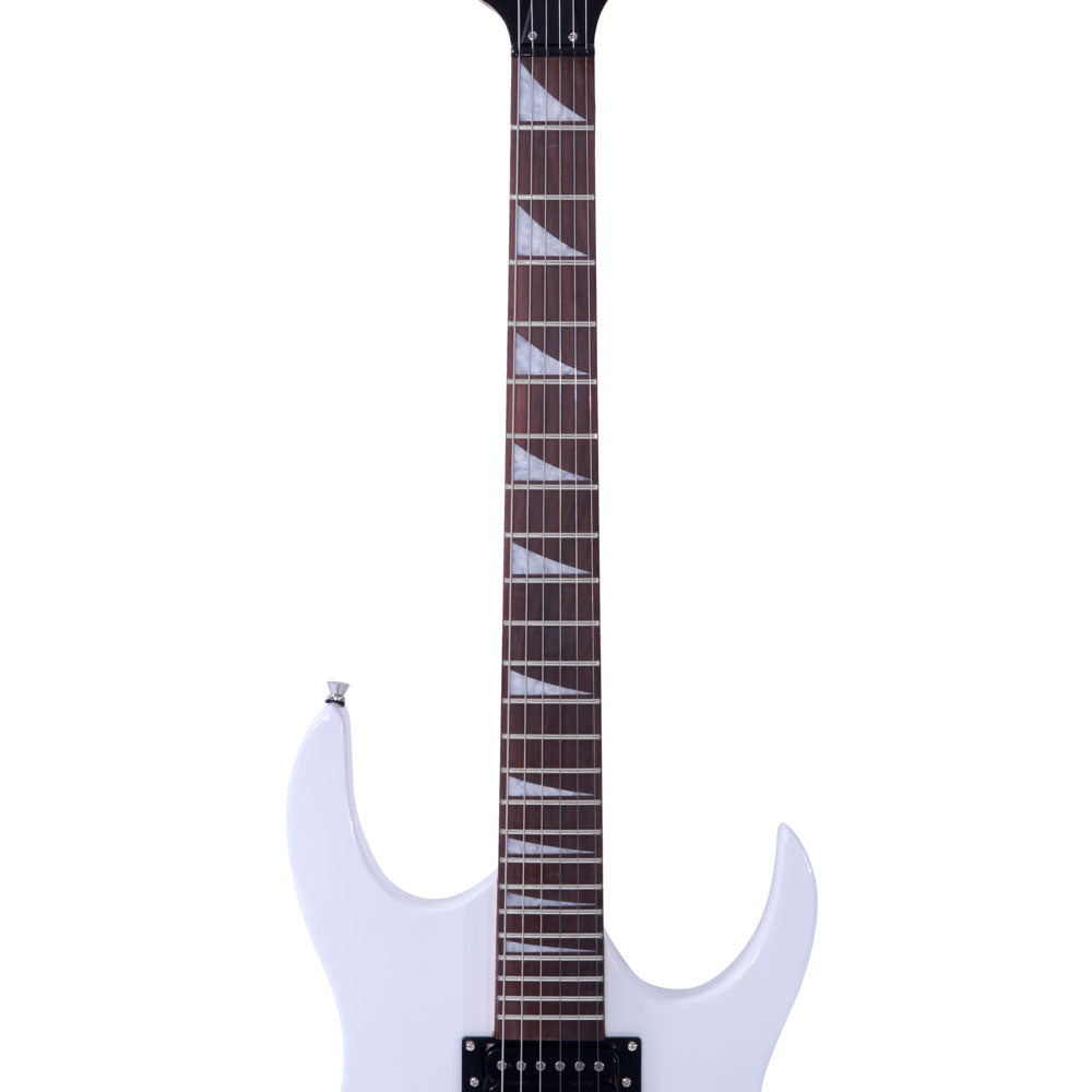 Szzzp Novice Entry Level 170 Electric Guitar HSH Pickup Bag Strap Paddle Rocker Cable Wrench Tool - White