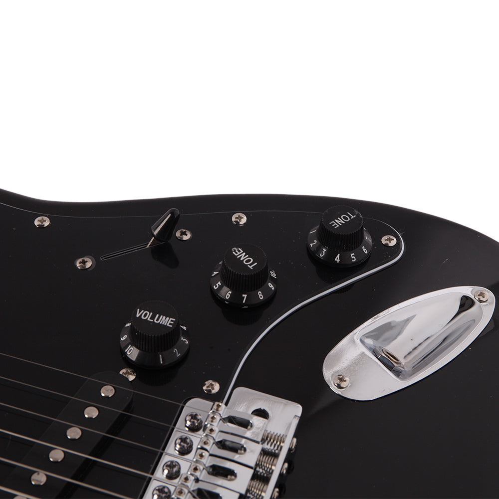 Szzzp ST Stylish Electric Guitar with Black Pickguard Black