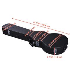 Szzzp Guitar Hard Case for Acoustic Guitar made of hard plywood wrapped in PU leather