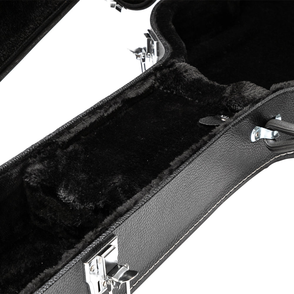 Szzzp High-End Fine-Grain PU Leather Hard Case for 335 Style Semi-Hollow & Hollowbody Electric Guitar