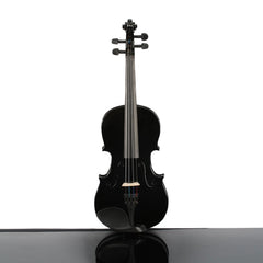 Szzzp  3/4 Acoustic Violin Case Bow Rosin Black