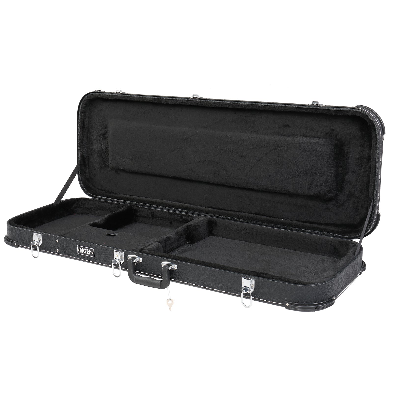 Szzzp Electric Guitar Square Hard Case with Protective Sleeve Fits ST TL Burning fire 170 Style Electric Guitar