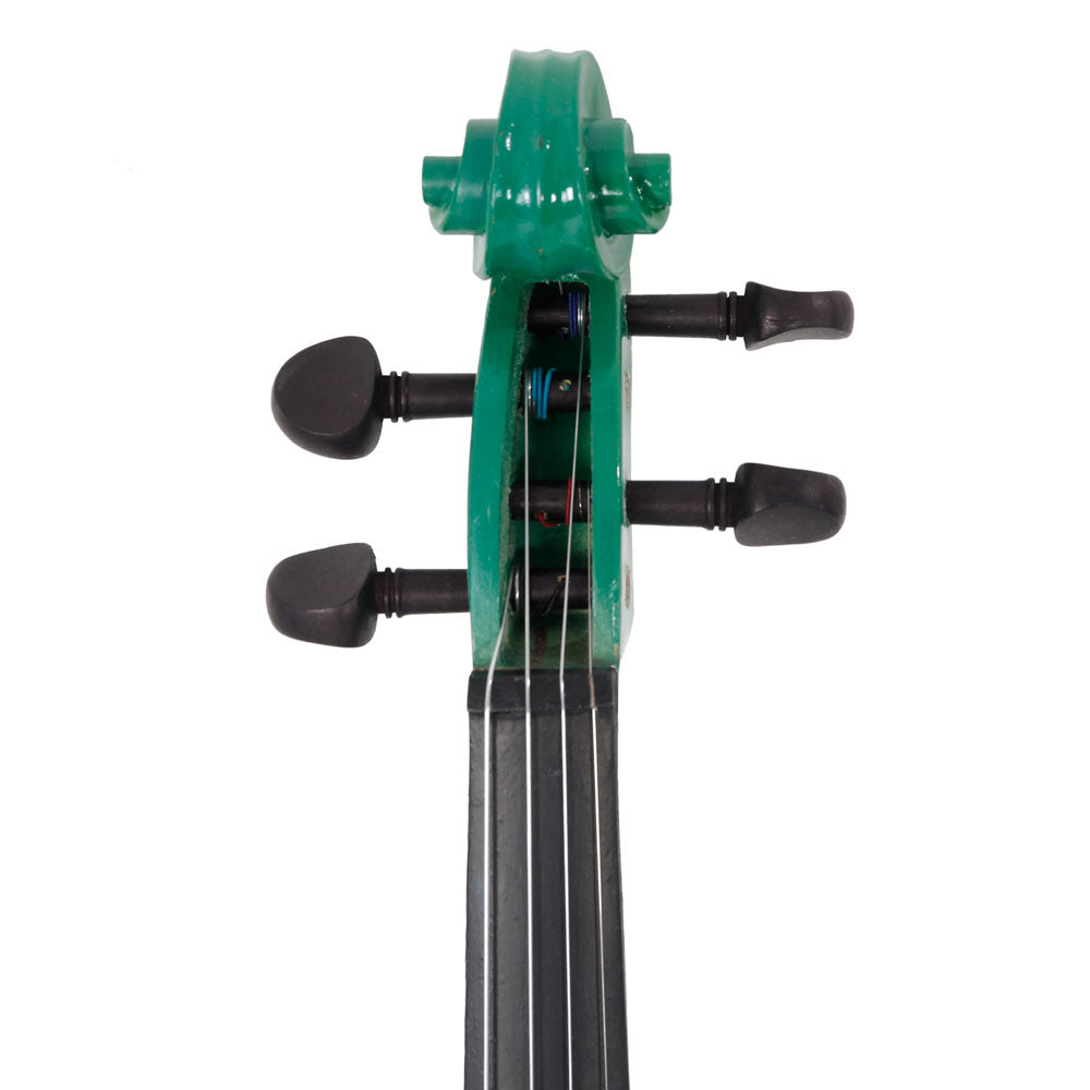 Szzzp 4/4 Acoustic Violin Case Bow Rosin Green
