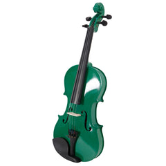 Szzzp 4/4 Acoustic Violin Case Bow Rosin Green