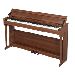 Szzzp GDP-107 88 Key Standard Full Weighted Keyboards Digital Piano with Furniture Stand, Audio and MIDI Bluetooth, Triple Pedals, Headphone，for Black Walnut