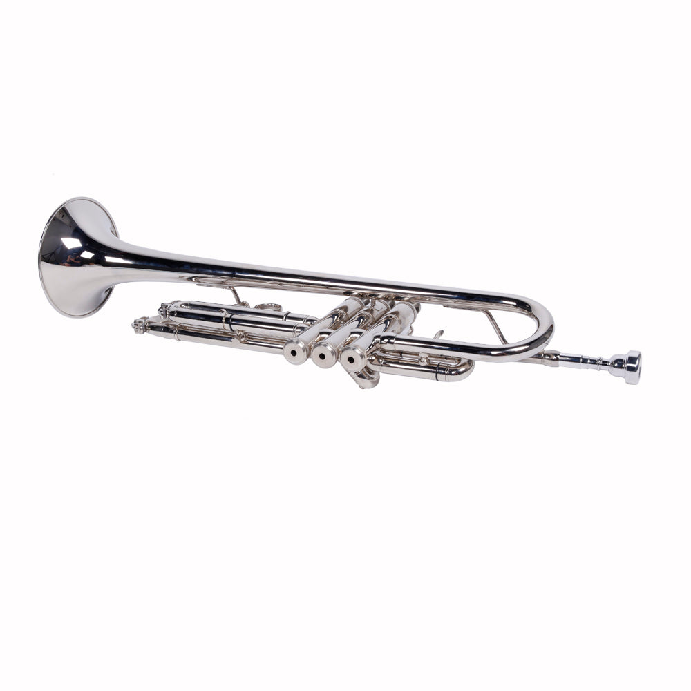 Szzzp Nickelplated Drop B Adjustable Trumpet Gloves Set Silver