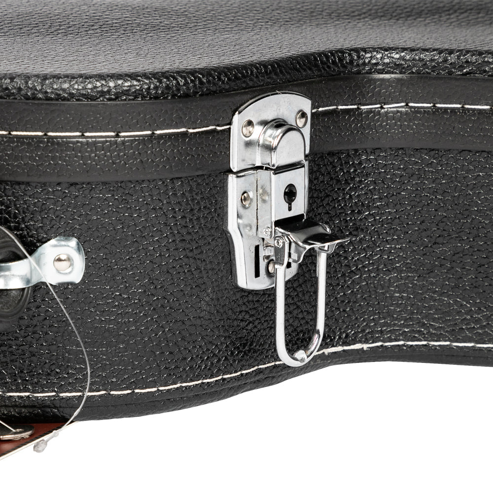 Szzzp High-End Fine-Grain PU Leather Hard Case for 335 Style Semi-Hollow & Hollowbody Electric Guitar