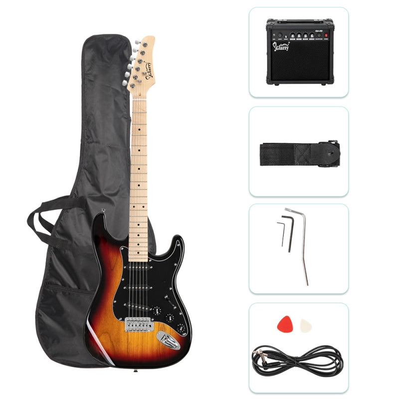 Glarry GST Electric Guitar w/20W Amplifier - Sunset