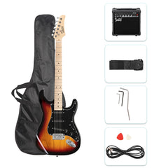 Glarry GST Electric Guitar w/20W Amplifier - Sunset
