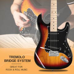 Glarry GST Electric Guitar w/20W Amplifier - Sunset