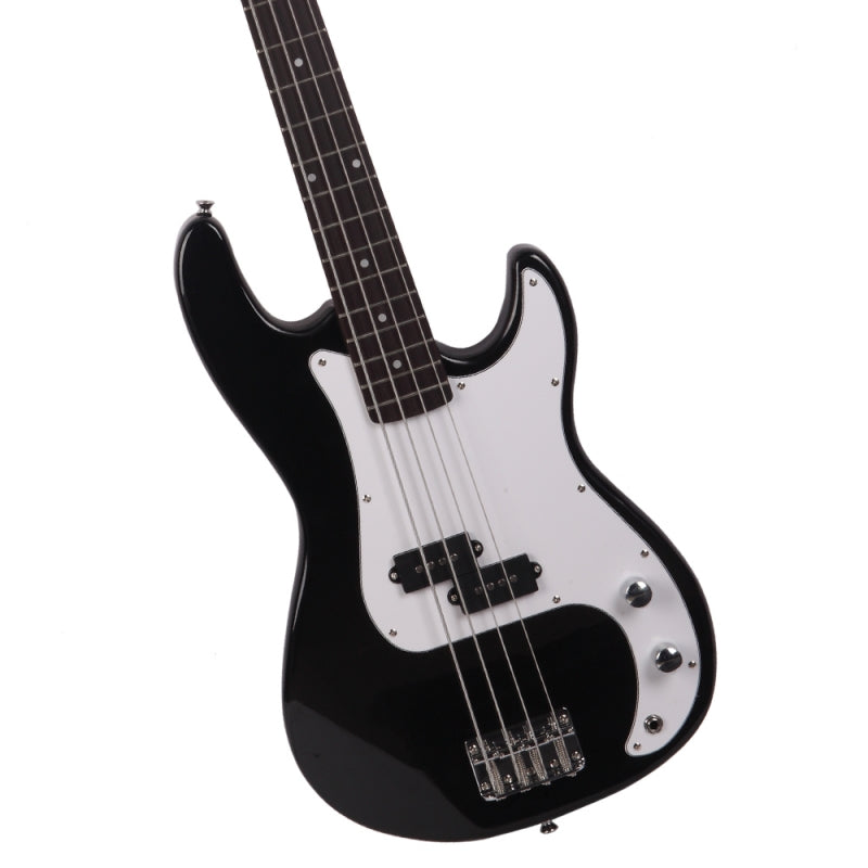 Glarry GP Electric Bass Guitar Black w/ 20W Amplifier - Black