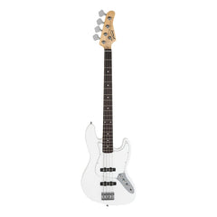 Glarry GJazz Electric Bass Guitar w/20W Amplifier - White