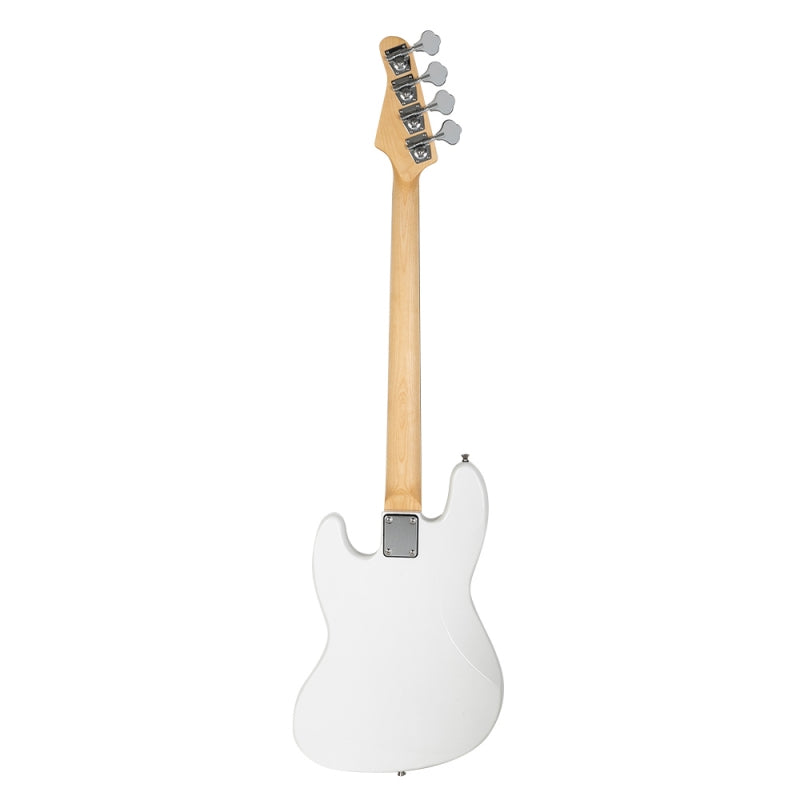 Glarry GJazz Electric Bass Guitar w/20W Amplifier - White