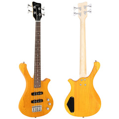 Glarry GW101 36in Kid's Electric Bass Guitar - Yellow