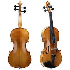 Glarry GV403 4/4 Full Size Violin Antiqued Matt Natural with 2 x Bow / Bridge