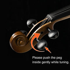 Glarry GV403 4/4 Full Size Violin Antiqued Matt Natural with 2 x Bow / Bridge