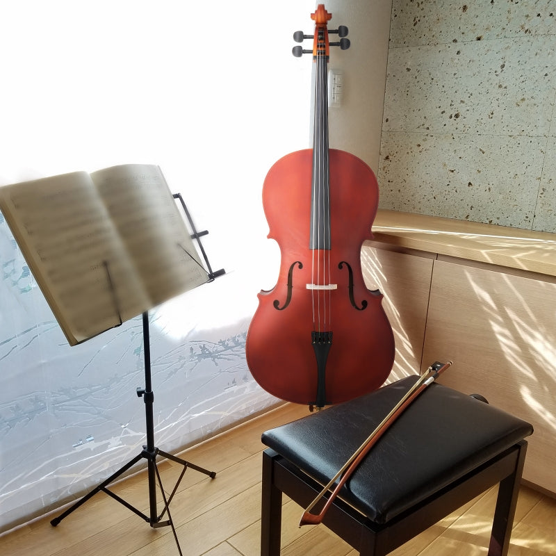Glarry GC101 4/4 Full-Size Acoustic Cello - Matte