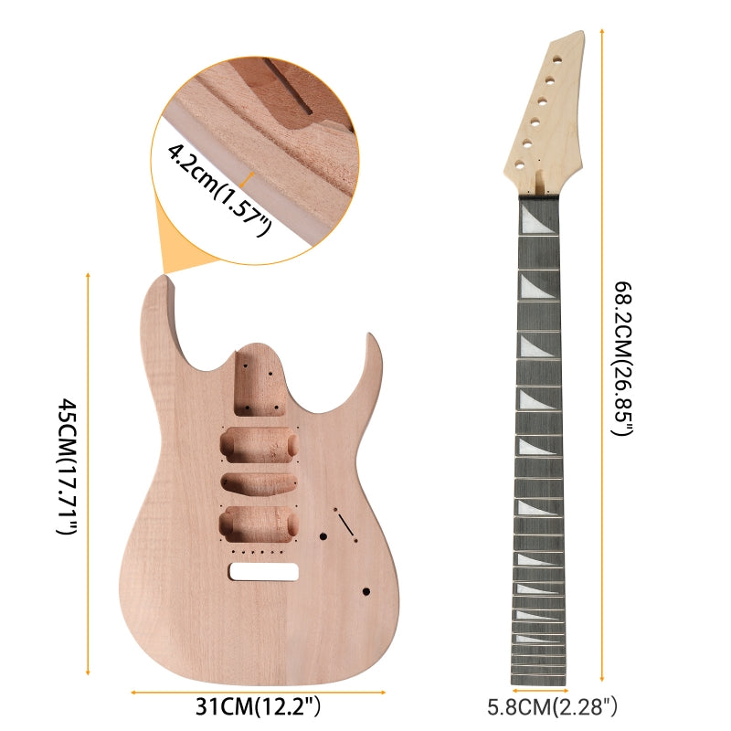Glarry DIY 170 Style Electric Guitar